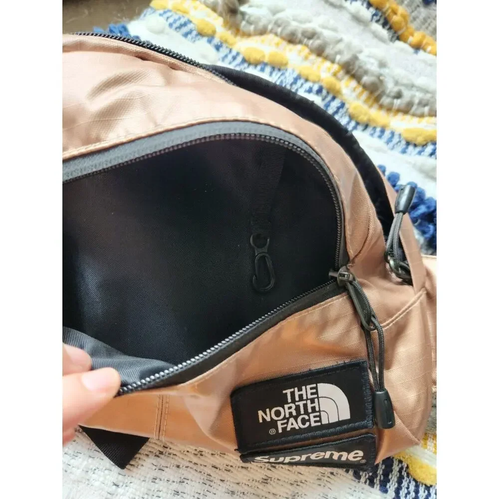 Supreme The North Face Metallic Rose Gold Roo II Lumbar Pack 100% Authentic SS13